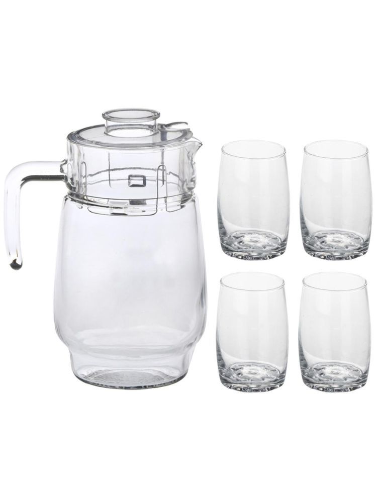     			AFAST Designer Jug & Glass Glass Plain Jug & Glass Set 1750 mL Transparent