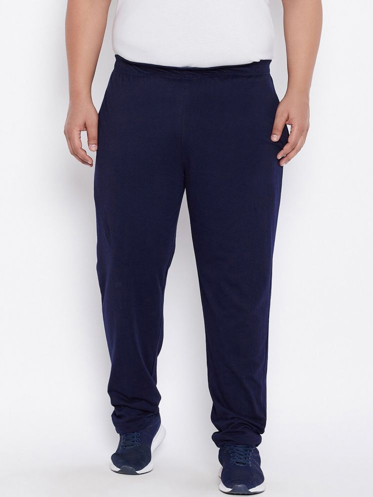     			BISHOP COTTON Navy Cotton Blend Men's Trackpants ( Pack of 1 )