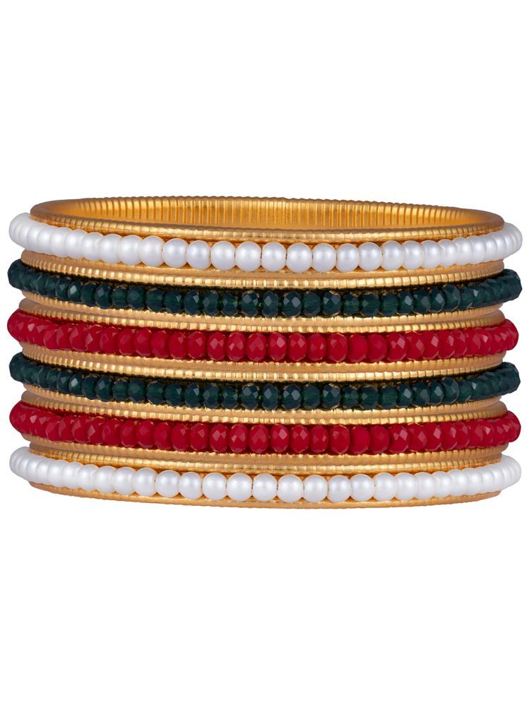     			JFL - Jewellery For Less Multicolor Bangle Set ( Pack of 6 )