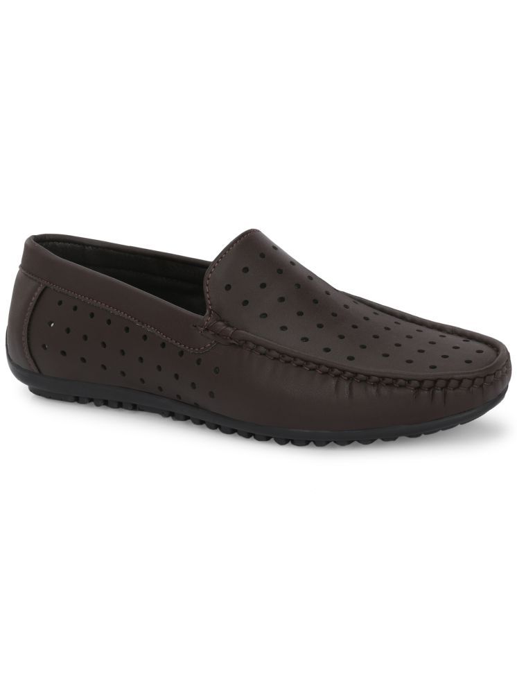     			Leeport Brown Men's Slip on