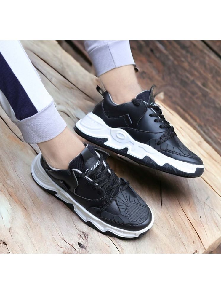     			Shoezy Running & Gym Black Men's Lifestyle Shoes