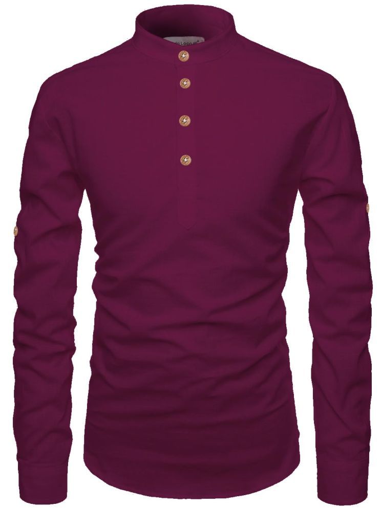     			Vida Loca Magenta Cotton Blend Men's Shirt Style Kurta ( Pack of 1 )