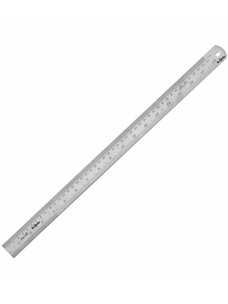     			Jyoti Ruler/Scale - Royale (1 Piece of Size 45cm of Stainless Steel) Imperial & Metric Measurements, Double Sided, Straight Edges, Measuring Tool for Architects, Engineers, and Students - Pack of 1