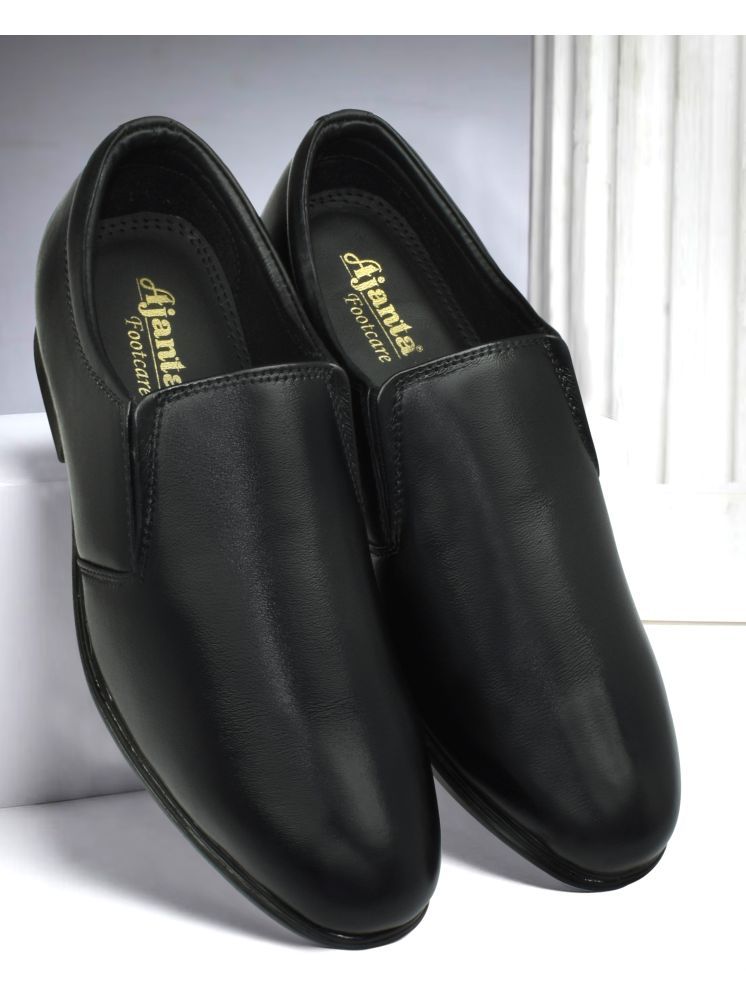     			Ajanta Black Men's Slip On Formal Shoes