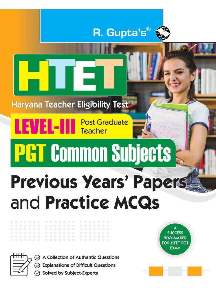     			HTET (PGT-Common Subjects) Previous Years’ Papers & Practice MCQs Level–3