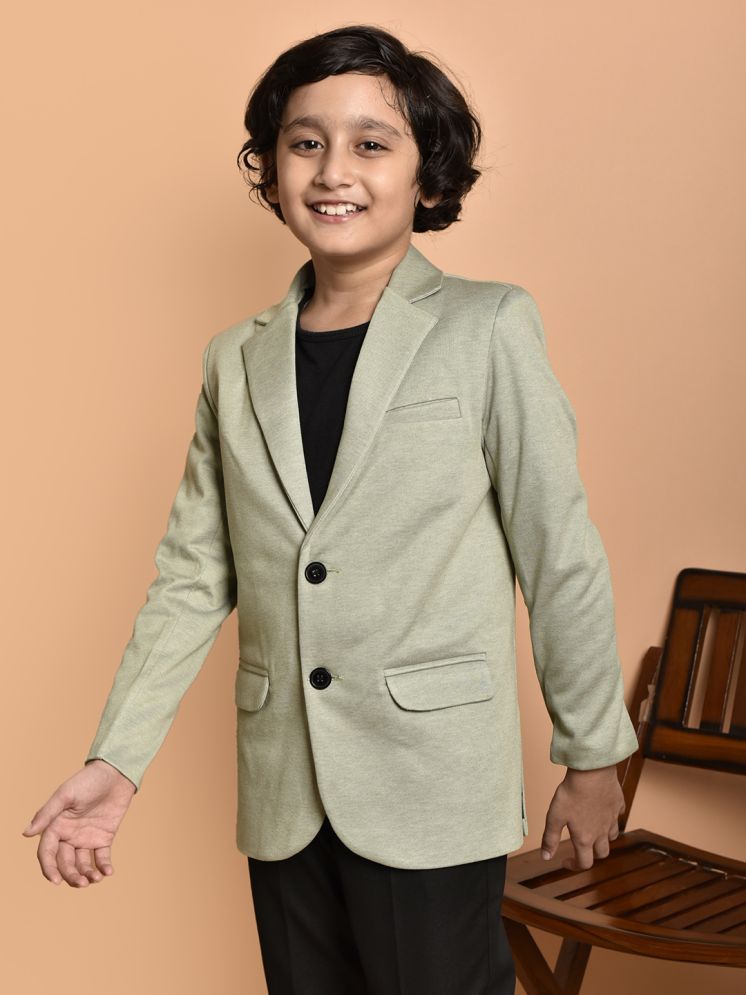     			PRINTCULTR Grey Cotton Blend Boys Blazer ( Pack of 1 )