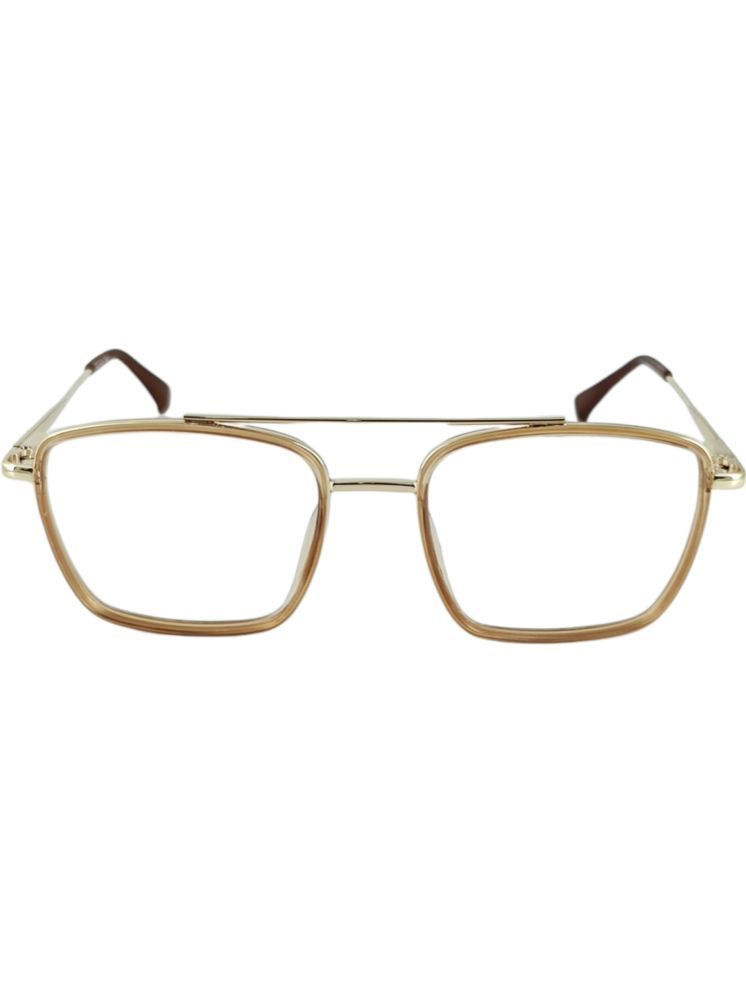     			Redex Gold Rectangular Eyeglass Frame ( Pack of 1 )