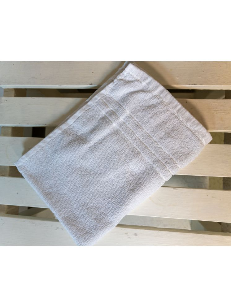     			VEAHOME Cotton Solid Hand Towel 351-400 ( Pack of 1 ) - White