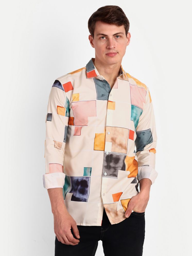     			colorwings Cotton Blend Slim Fit Printed Full Sleeves Men's Casual Shirt - Multicolor ( Pack of 1 )