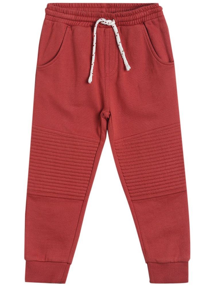     			Miniklub Baby Boys  Full Length Knit Jogger (Rust Color)