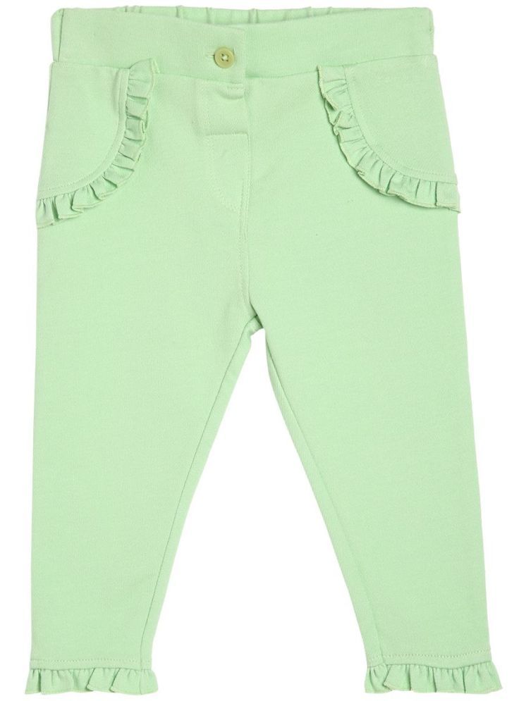     			Miniklub Baby Girls  Full Length Knit Jegging (Green Color)