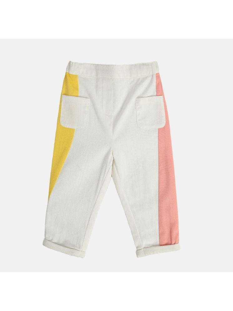     			Miniklub Baby Girls Woven Pant (White Color)