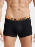 Jockey FP03 Men Super Combed Cotton Rib Solid Trunk with Ultrasoft Waistband - Black