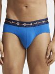 Jockey NY15 Men Cotton Elastane Solid Brief - Classic Blue