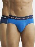 Jockey NY15 Men Cotton Elastane Solid Brief - Assorted (Pack of 2 - Color & Print May Vary)