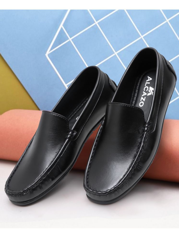     			ALCAZO Black Men's Slip on