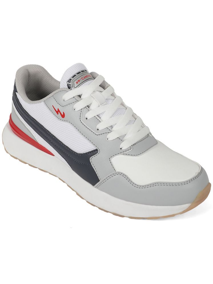     			Campus STOM White Men's Sneakers