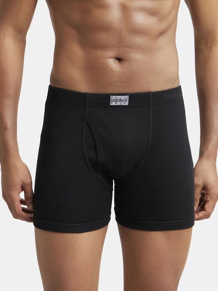     			Pack of 1 Jockey Black 8008 Cotton Men's Trunks