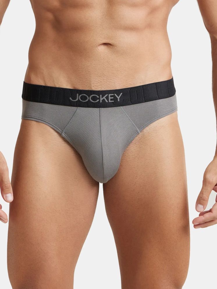     			Pack of 1 Jockey Grey Melange IC31 Cotton Men's Briefs