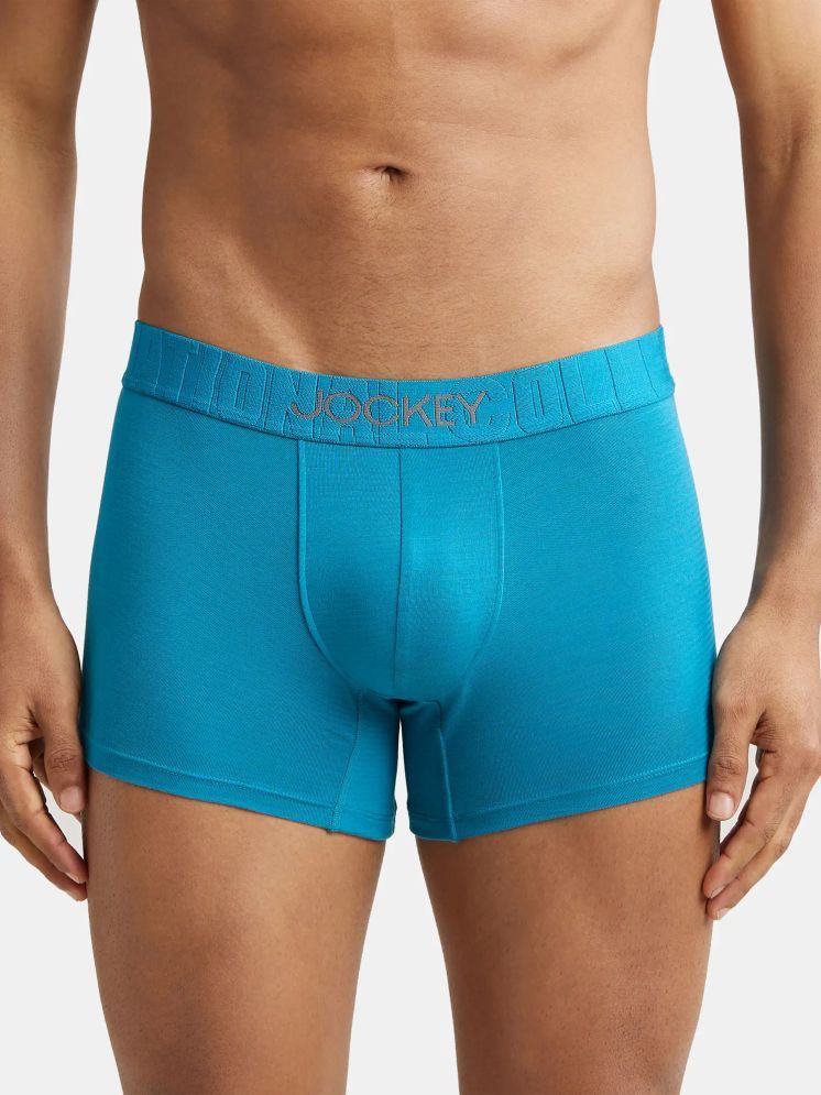     			Jockey IC32 Men Supima Cotton Elastane Stretch Solid Trunk with Ultrasoft Waistband - Ocean Depth