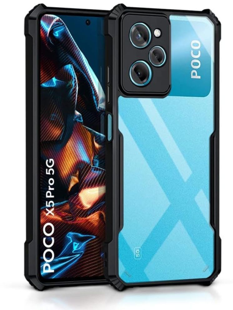     			KOVADO Shock Proof Case Compatible For Polycarbonate Poco X5 pro ( Pack of 1 )