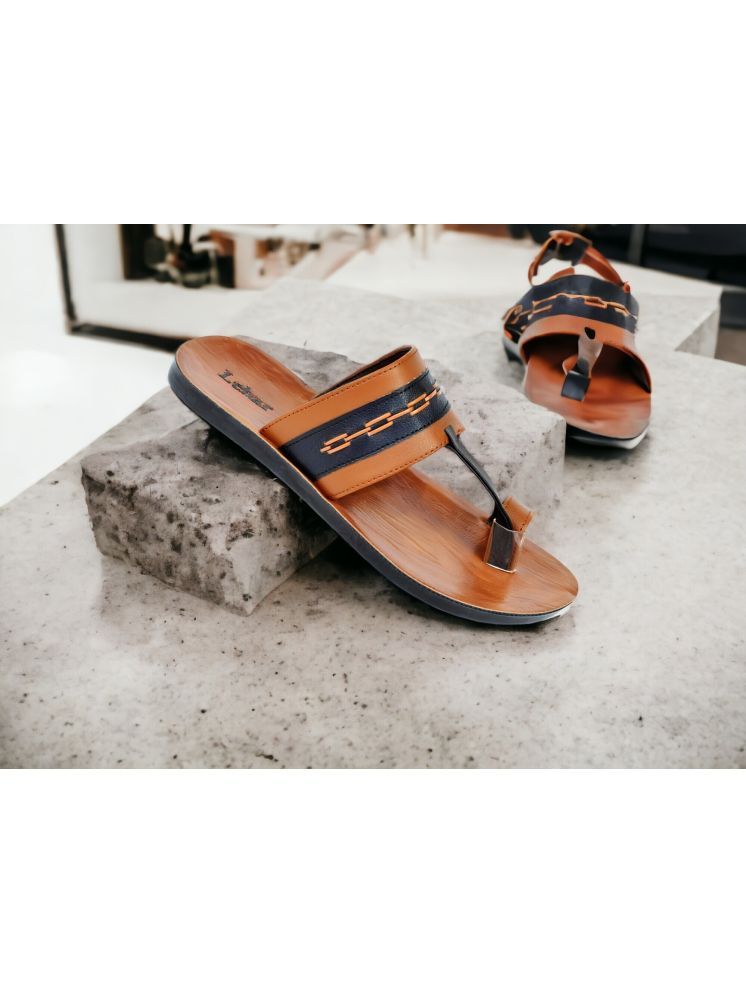     			Lehar - Tan Men's Sandals