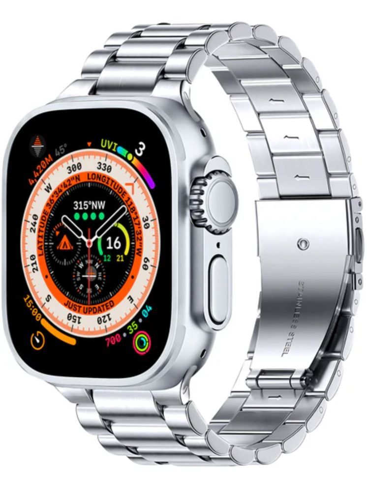     			VERONIC ULTRA Watch with Wireless Charging Silver Smart Watch