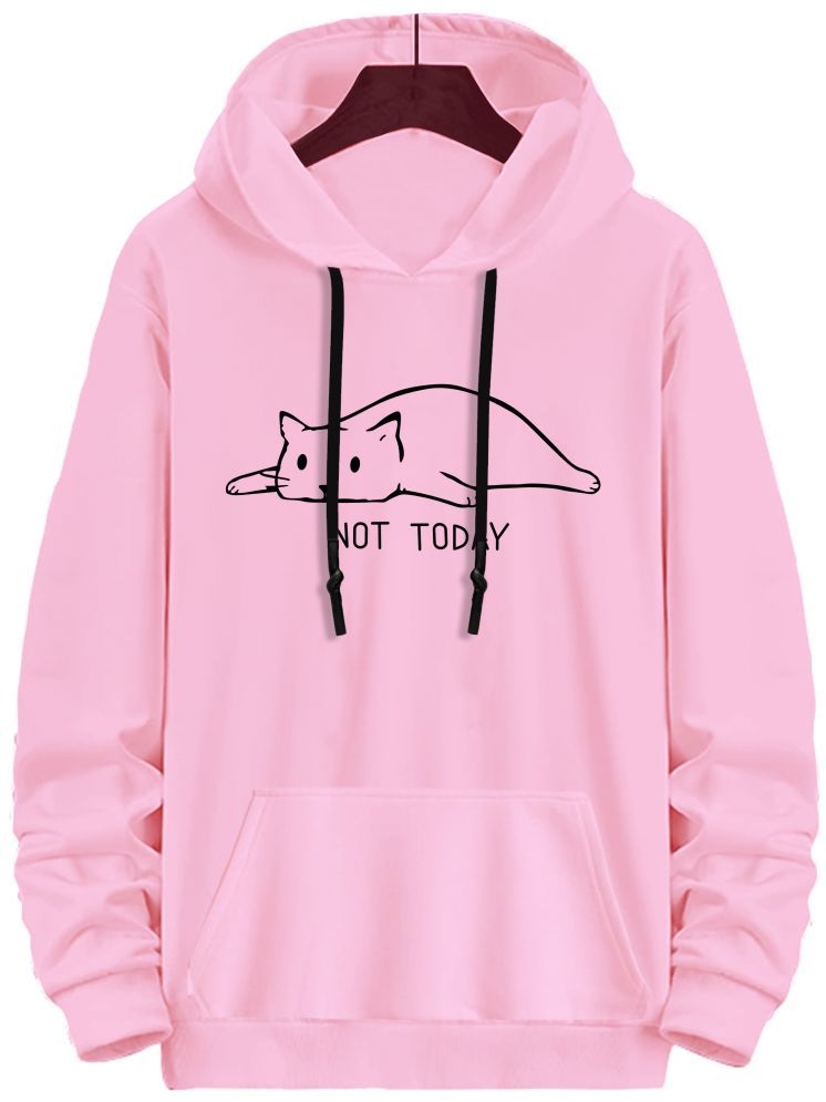     			fashion and youth Cotton Blend Hooded Men's Sweatshirt - Pink ( Pack of 1 )