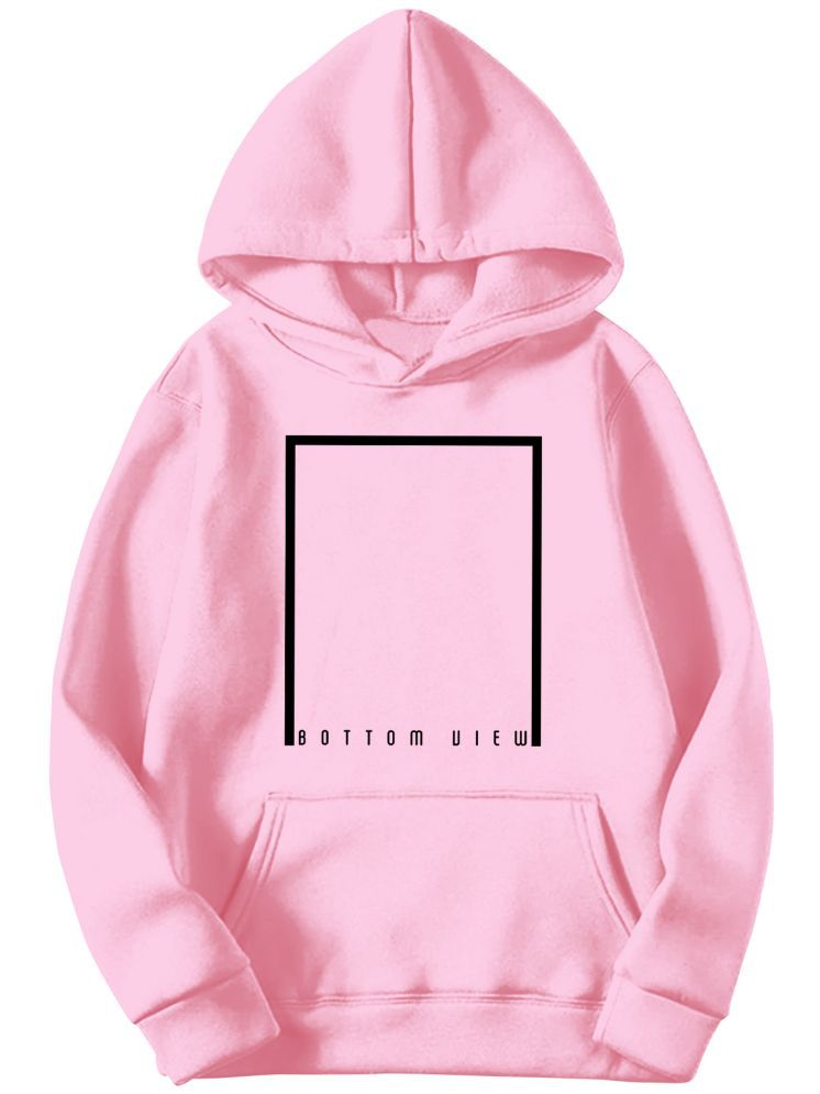     			fashion and youth Cotton Blend Hooded Men's Sweatshirt - Pink ( Pack of 1 )