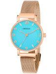 Crestello Rose Gold Metal Analog Womens Watch