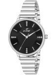 Dezine Silver Stainless Steel Analog Womens Watch