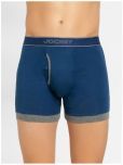 Jockey 1017 Men Super Combed Cotton Solid Boxer Brief - Estate Blue & Mid Grey