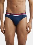 Jockey US49 Men Super Combed Cotton Solid Brief with Ultrasoft Waistband - Navy