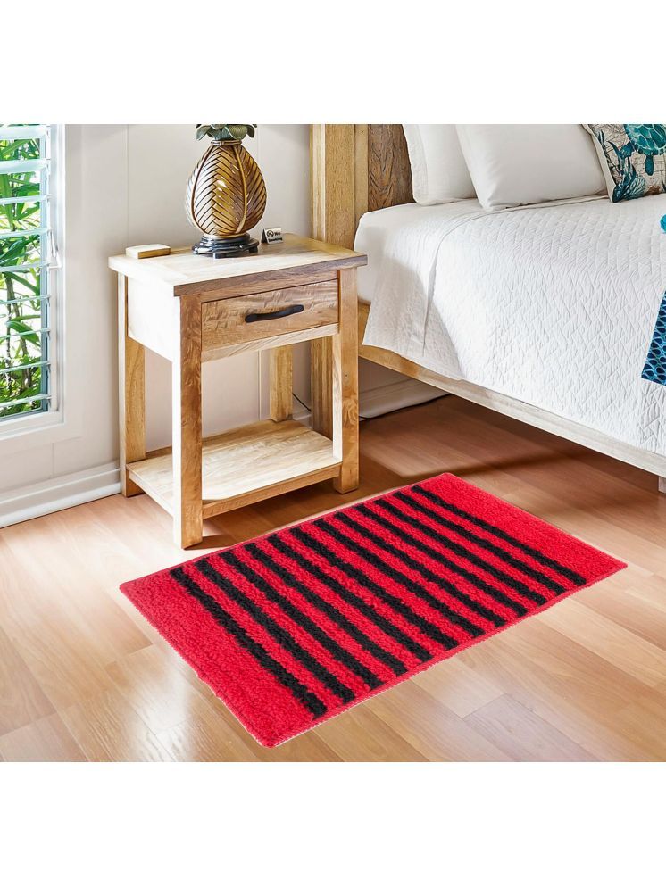     			ADIRNY - Anti-skid Polycotton Door Mat ( 59 X 39 cm ) Single - Red