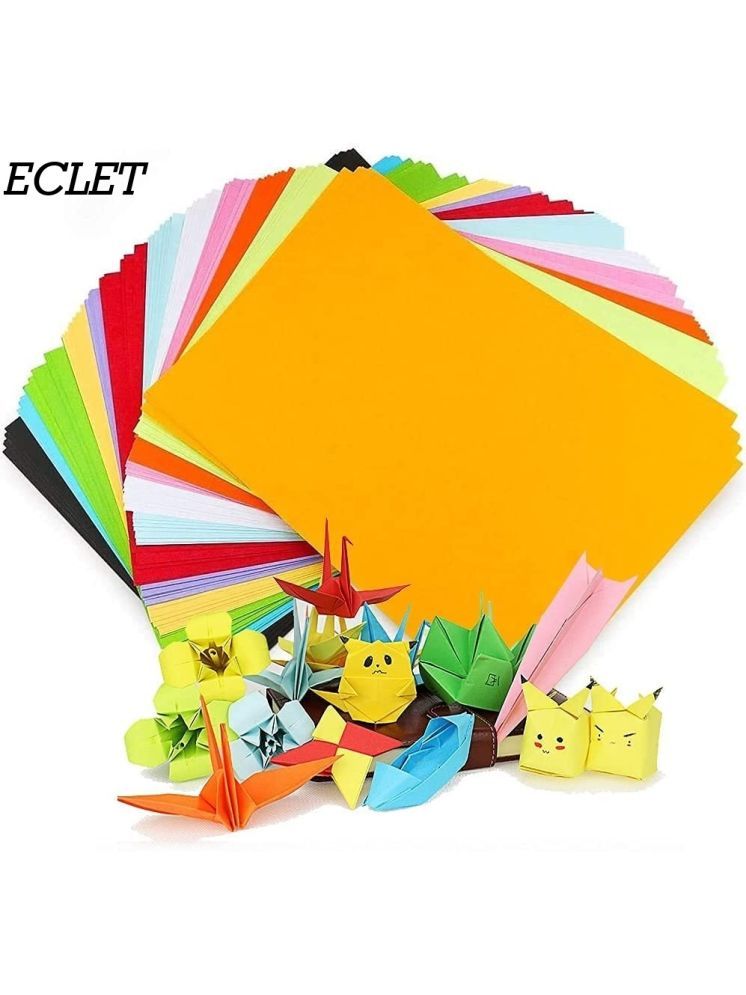     			ECLET A4 100 Coloured Sheets (10 Sheets each color)Copy Printing /Art and Craft Paper Double Sided Coloured Origami Folding DIY Craft Smooth Finish use in Home, School, Office Stationery Children's Day Gift, Birthday Gift, Party Favors,christmas decor etc