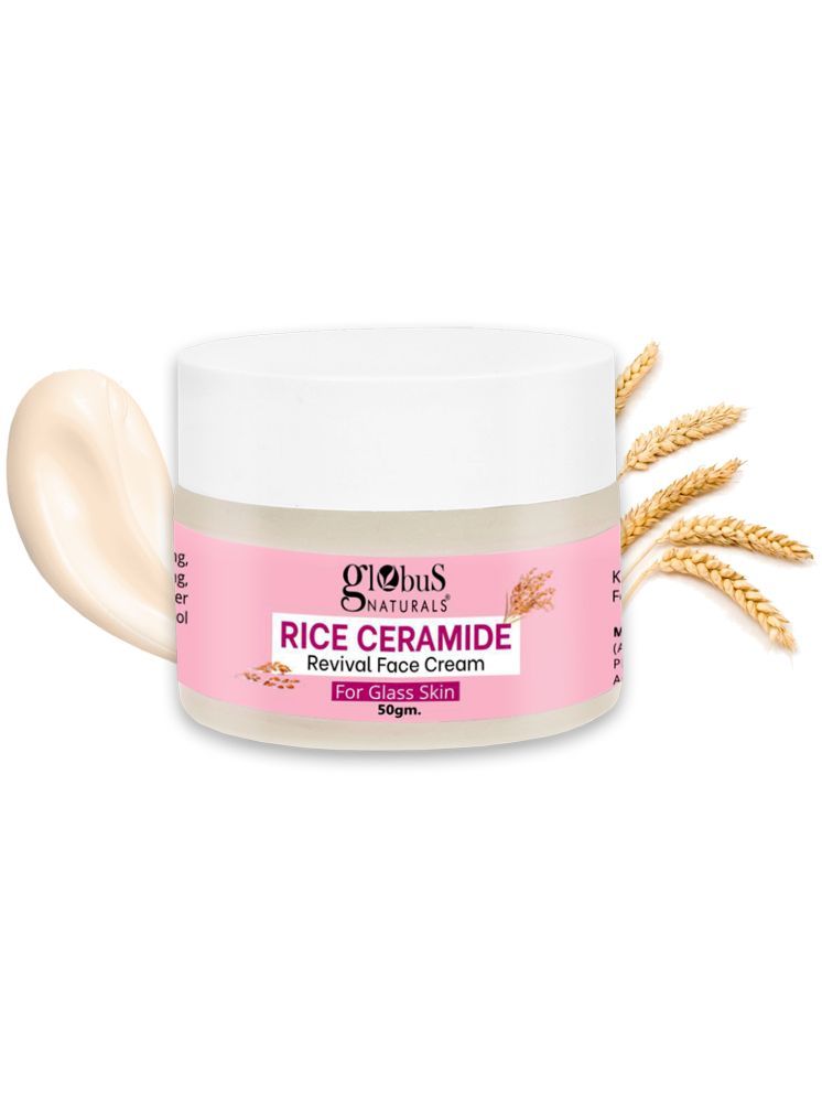     			Globus Natural Rice Ceramide Revival Face Cream, For Korean Glass Skin, 50 gm