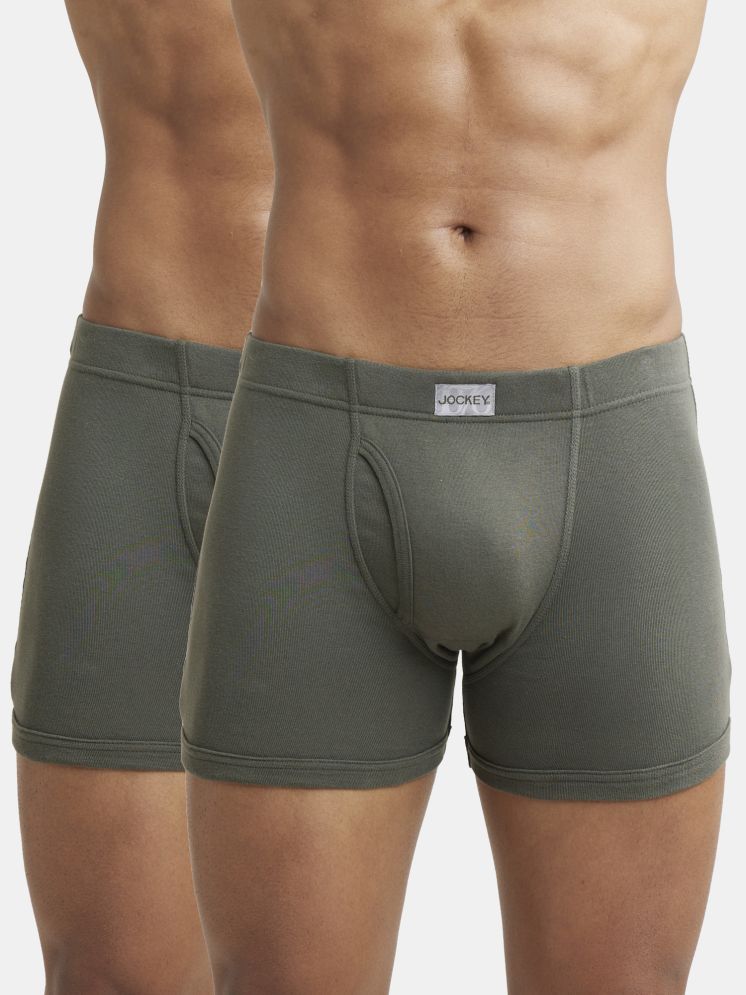     			Pack of 2 Jockey Olive 8008 Cotton Men's Trunks