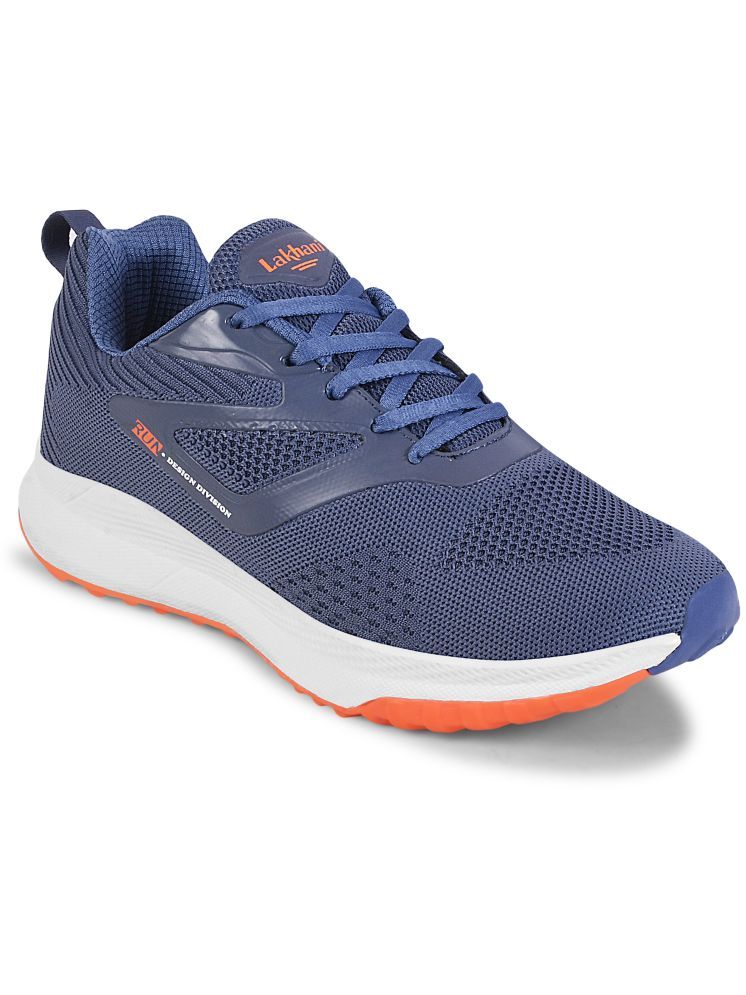     			Lakhani Aashirwad E-Kick-05-F.Blu-Orng Orange Men's Sports Running Shoes