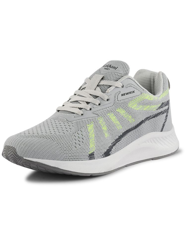     			Lakhani Aashirwad E-Runner-01_L.grey Gray Men's Sports Running Shoes