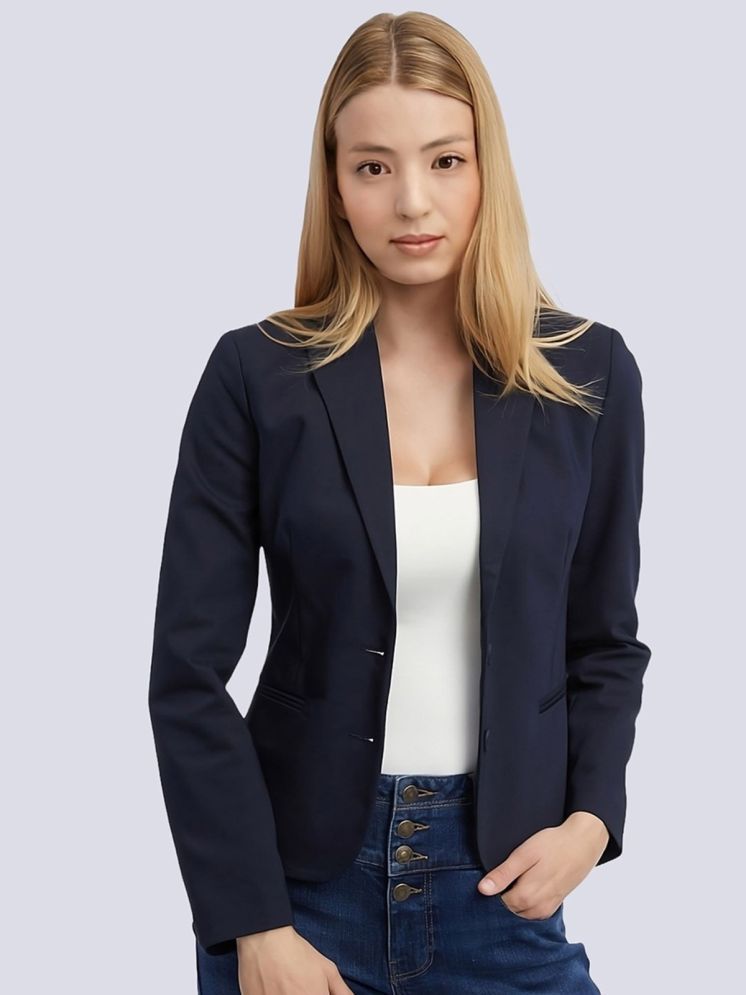     			PPTHEFASHIONHUB - Cotton Blend Blue Blazers