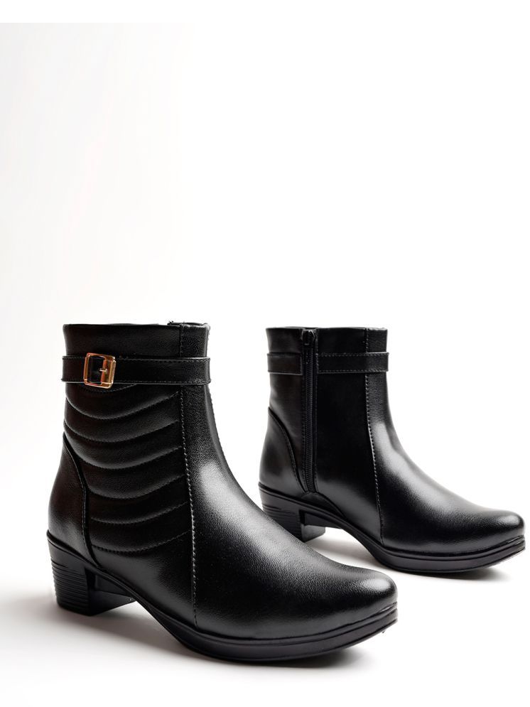     			Stylestry Black Women's Ankle Length Boots