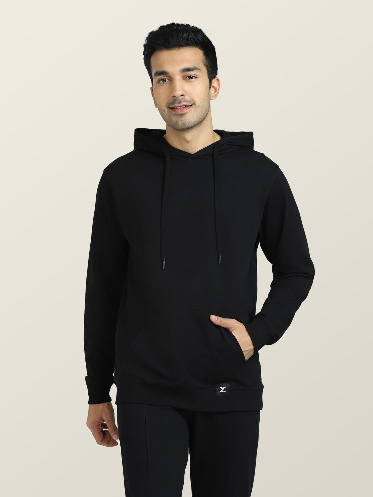     			XYXX Cotton Blend Hooded Men's Sweatshirt - Black ( Pack of 1 )