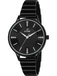 Dezine Black Stainless Steel Analog Womens Watch