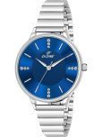 Dezine Silver Stainless Steel Analog Womens Watch