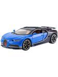 PANSHUB 1:32 Scale Bugatti Chiron Die-Cast Metal Car with Sport car Openable Doors Light and Sound,Pull Back Function Indoor Outdoor Toy for Kids (Pack of 1) (1:32 Bugatti Chiron - Blue)