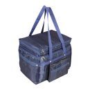 Prettykrafts Blue Travel Air Bag XL Very Light Weight Duffel Bag, Extra top Compartment, Multiple Pockets