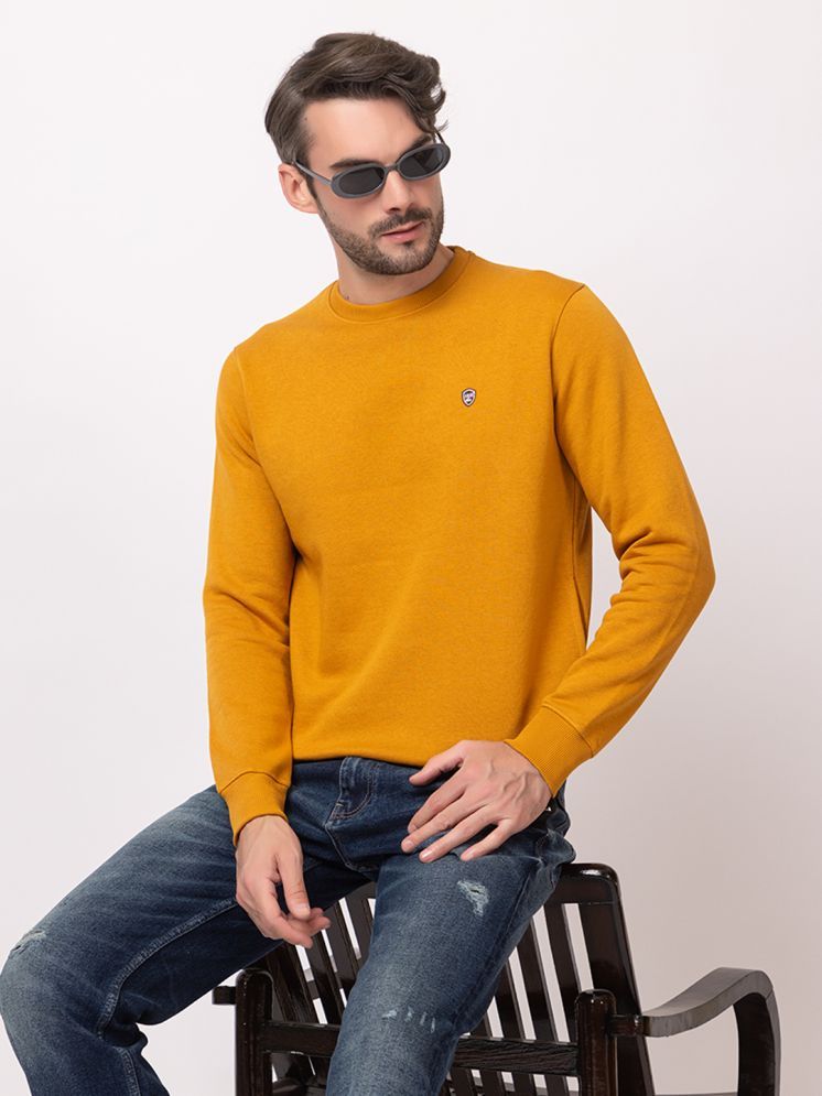     			ARIIX Cotton Blend Round Neck Men's Sweatshirt - Mustard ( Pack of 1 )