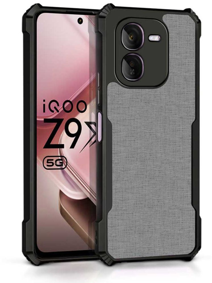     			COBERTA Black Printed Back Cover Polycarbonate Compatible For iQOO Z9x 5G ( Pack of 1 )