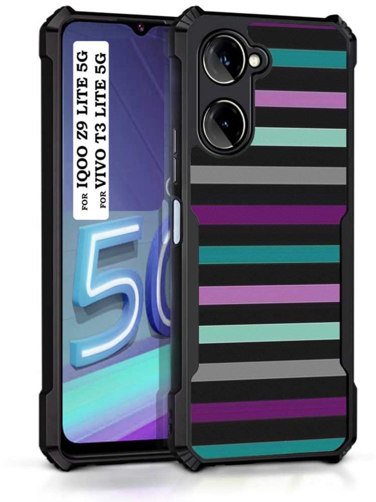     			COBERTA Multicolor Printed Back Cover Polycarbonate Compatible For Vivo T3 Lite 5G ( Pack of 1 )