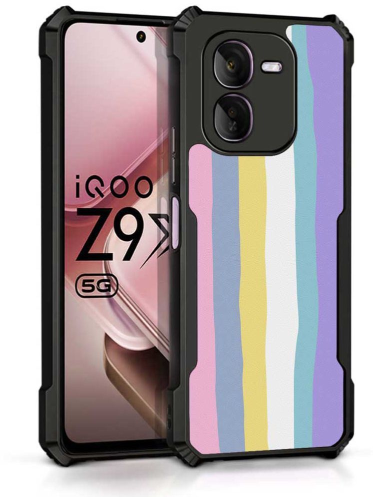     			COBERTA Multicolor Printed Back Cover Polycarbonate Compatible For iQOO Z9x 5G ( Pack of 1 )